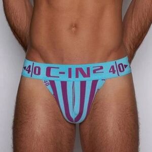 C-IN2 Men's H+A+R+D Thong Underwear Size Medium NEW